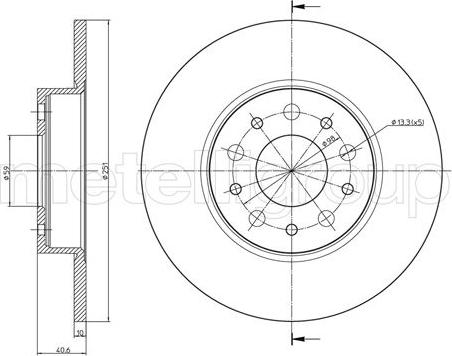 Fri.Tech. BD1674 - Тормозной диск autospares.lv