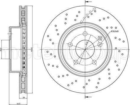 Fri.Tech. BD1671 - Тормозной диск autospares.lv