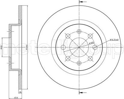 Fri.Tech. BD1099 - Тормозной диск autospares.lv