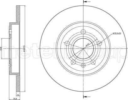 Fri.Tech. BD1091 - Тормозной диск autospares.lv