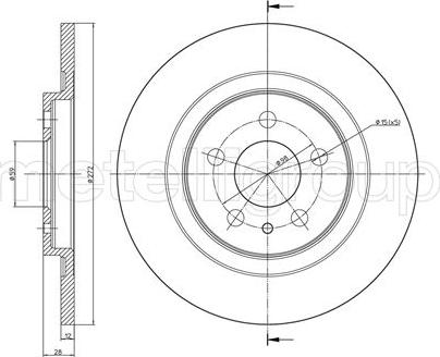 Fri.Tech. BD1098 - Тормозной диск autospares.lv