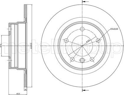 Fri.Tech. BD1093 - Тормозной диск autospares.lv