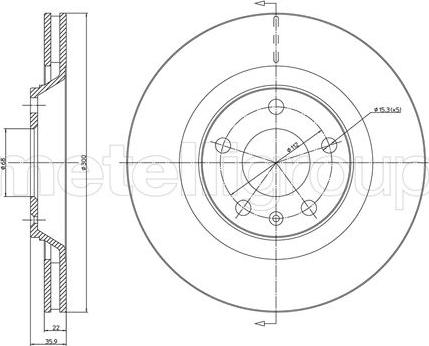 Fri.Tech. BD1092 - Тормозной диск autospares.lv