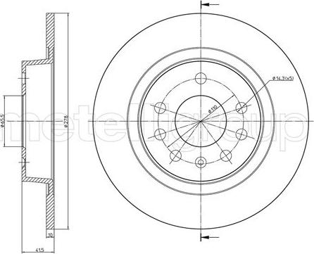 JP Group 1263202009 - Тормозной диск autospares.lv