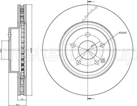 Fri.Tech. BD1040 - Тормозной диск autospares.lv