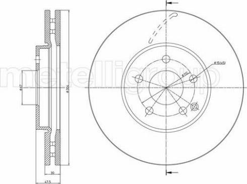 Fri.Tech. BD1041 - Тормозной диск autospares.lv