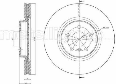 Fri.Tech. BD1043 - Тормозной диск autospares.lv