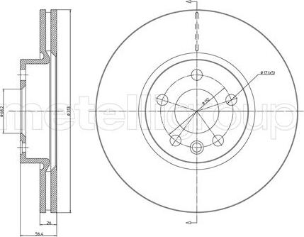 Fri.Tech. BD1059 - Тормозной диск autospares.lv