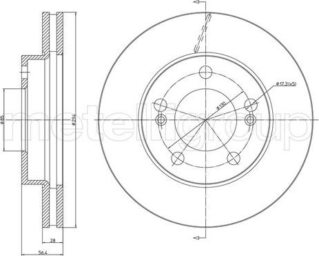 Fri.Tech. BD1060 - Тормозной диск autospares.lv