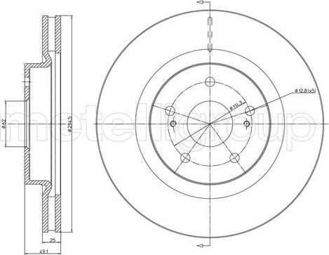 Fri.Tech. BD1061 - Тормозной диск autospares.lv