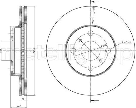 Fri.Tech. BD1067 - Тормозной диск autospares.lv