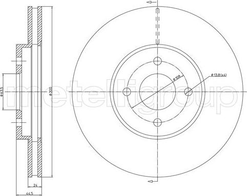 Fri.Tech. BD1004 - Тормозной диск autospares.lv