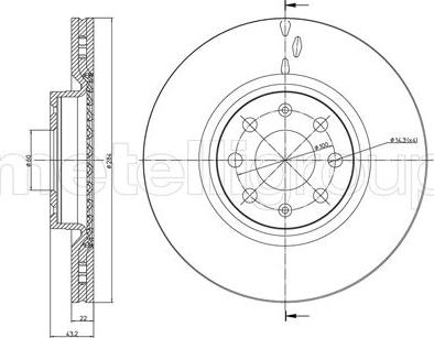 Fri.Tech. BD1003 - Тормозной диск autospares.lv