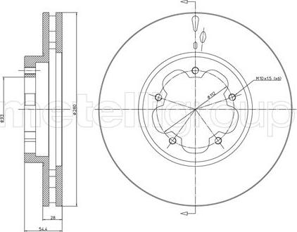 Fri.Tech. BD1007 - Тормозной диск autospares.lv