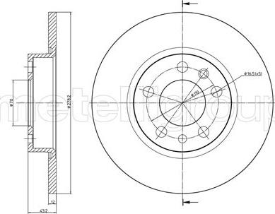 Fri.Tech. BD1089 - Тормозной диск autospares.lv