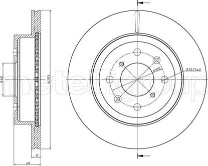 Fri.Tech. BD1086 - Тормозной диск autospares.lv