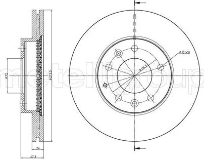 Fri.Tech. BD1037 - Тормозной диск autospares.lv