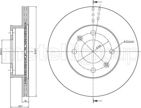 Fri.Tech. BD1027 - Тормозной диск autospares.lv