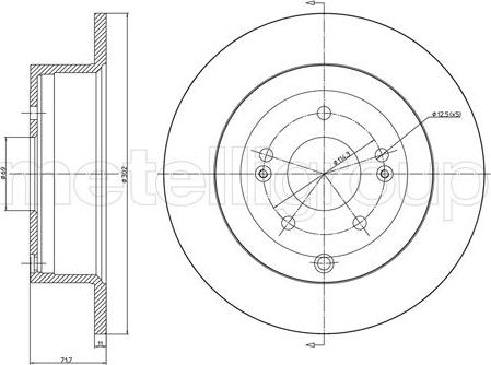 Fri.Tech. BD1190 - Тормозной диск autospares.lv