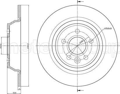 Fri.Tech. BD1101 - Тормозной диск autospares.lv