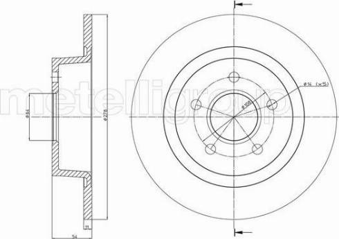 Fri.Tech. BD1102 - Тормозной диск autospares.lv