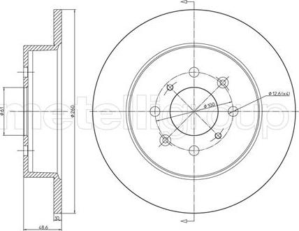 Japko 61495 - Тормозной диск autospares.lv