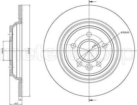 Fri.Tech. BD1186 - Тормозной диск autospares.lv