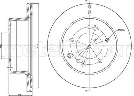 Fri.Tech. BD1121 - Тормозной диск autospares.lv