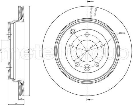 Fri.Tech. BD1122 - Тормозной диск autospares.lv