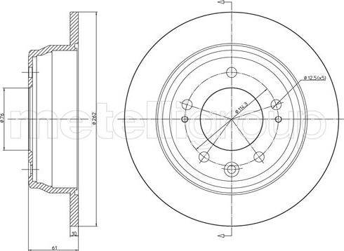 Fri.Tech. BD1179 - Тормозной диск autospares.lv