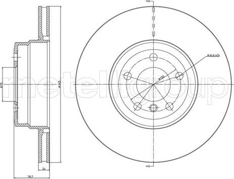 Fri.Tech. BD1399 - Тормозной диск autospares.lv