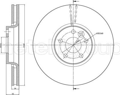 Fri.Tech. BD1395 - Тормозной диск autospares.lv