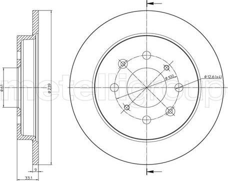 Fri.Tech. BD1396 - Тормозной диск autospares.lv