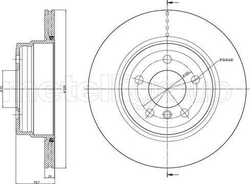 Fri.Tech. BD1398 - Тормозной диск autospares.lv