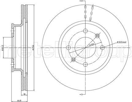 Fri.Tech. BD1355 - Тормозной диск autospares.lv