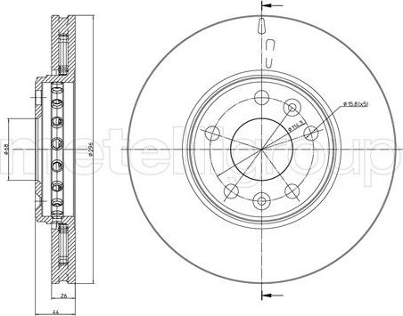 Fri.Tech. BD1361 - Тормозной диск autospares.lv