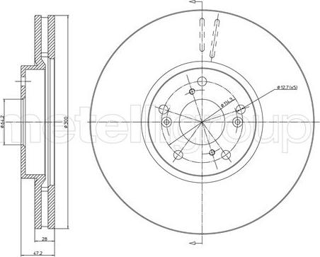 Fri.Tech. BD1309 - Тормозной диск autospares.lv