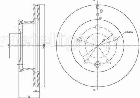 Fri.Tech. BD1312 - Тормозной диск autospares.lv