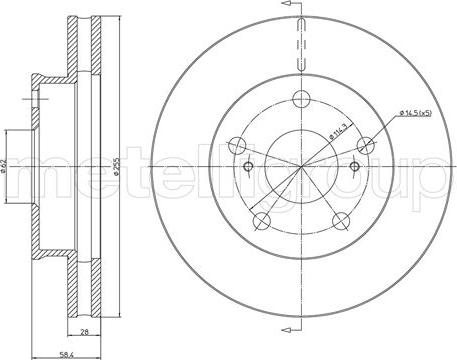 Fri.Tech. BD1386 - Тормозной диск autospares.lv