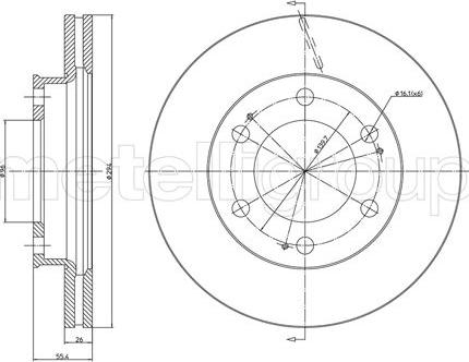 Fri.Tech. BD1381 - Тормозной диск autospares.lv