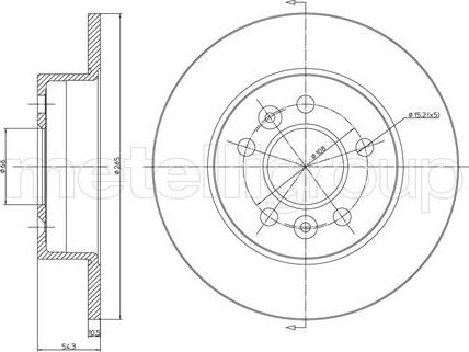 Fri.Tech. BD1329 - Тормозной диск autospares.lv