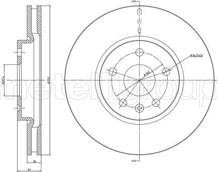 Fri.Tech. BD1378 - Тормозной диск autospares.lv