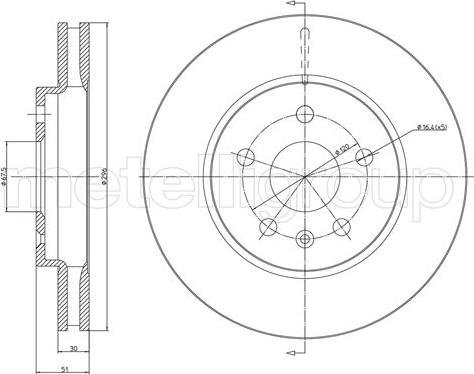 Fri.Tech. BD1377 - Тормозной диск autospares.lv