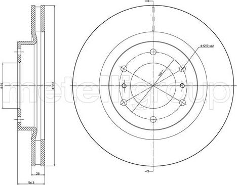 Fri.Tech. BD1246 - Тормозной диск autospares.lv