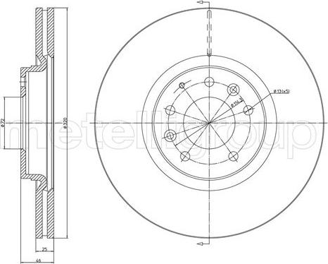 Fri.Tech. BD1255 - Тормозной диск autospares.lv