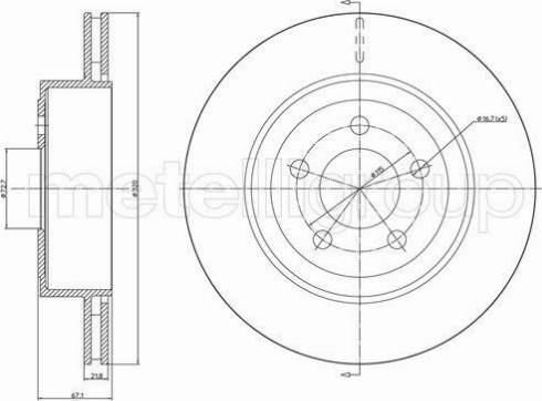 Fri.Tech. BD1200 - Тормозной диск autospares.lv