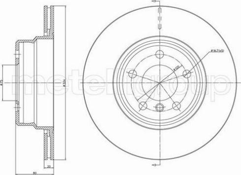 Fri.Tech. BD1201 - Тормозной диск autospares.lv