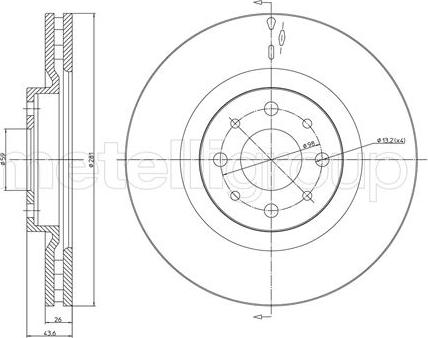 Fri.Tech. BD1202 - Тормозной диск autospares.lv