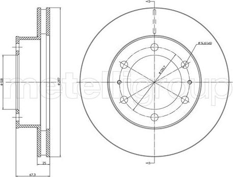 Fri.Tech. BD1289 - Тормозной диск autospares.lv