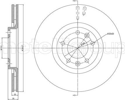 Fri.Tech. BD1239 - Тормозной диск autospares.lv